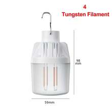 Camping Light LED Bulb 3 Lighting Modes USB Rechargeable Hanging Tent Light Portable Emergency Light Outdoor Bulb Suitable For Camping, Garden, BBQ, Power Outage - Multicolor - View 16