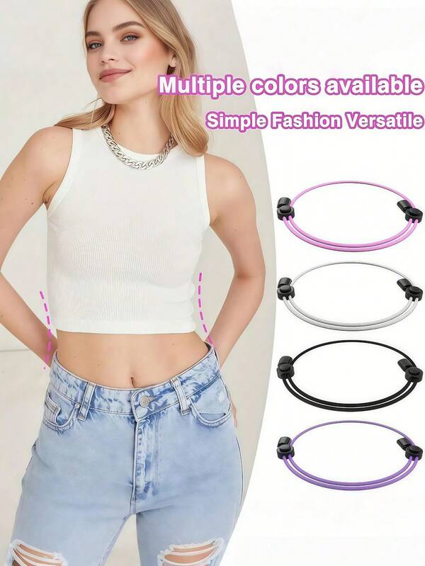 1 Peça Cinto Elástico Ajustável para Cintura, Modelador de Barriga Macio para Mulheres, Banda Modeladora de Silhueta para Camisas Soltas, T-Shirts, Camisolas, Vestidos, Acessório para Looks Diários