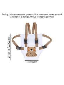 1pc Cartoon Baby High Chair Restraint Strap, Breathable Mesh Material, Lightweight Design, Foldable And Portable, Suitable For Home And Travel High Chairs, Multiple Cute Animal Prints Available, Practical And Thoughtful Gift For Newborns And Toddlers - Cartoon High Chair Strap - View 2