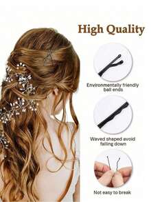 150pcs/Box Simple Straight Hair Clips, Invisible Bangs Hair Clips, Hair Fixing Clips,Claw Clips - Multicolor - View 4