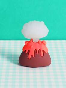 1pc Dinosaur Clay Cake Topper, Includes Volcano, Palm Tree And Number Topper, Jurassic Boy 1st Birthday Decoration, Not A Toy, Please Keep Away From Children Under 14 - Multicolor - View 13