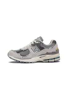 New Balance NB 2002R 復古百搭 麂皮 ABZORB 低筒 休閒跑步鞋 男女同款 雲雨灰 - 灰色 - 查看 12