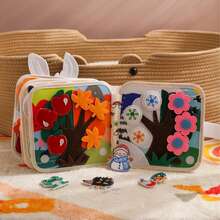 Rabbit Cloth Book - Built-In Rich Patterns & Interesting Shape Visuals, Children's Soothing Supplies, Helps Baby Cognitive Development, Baby Untearable Felt Book, Toy Early Education 3D Book Baby Cloth Book - Multicolor - View 8