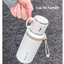 LDQ Stainless Steel Insulated Water Bottle, Vacuum Flask With Dual-Use Lid/Drinking Cup And Rope Handle, Washable, Suitable For Hot And Cold Beverages - Perfect For Camping, Dining And Office Use, Valentine's Day Gift - Multicolor - View 12