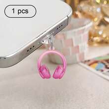 Ins Style Gradient Earphone & Phone Dust Plug, Sweet & Cool Phone Charging Port Decorative Accessory, Niche Anti-Lost Universal Hanging Charm - Multicolor - View 16