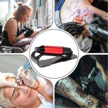 Tattoo Machine Stand - Acrylic/Rubber Tattoo Pen Holder, Tattoo Machine Rack, Compatible With Rotary Tattoo Guns & Coil Machines, Anti-Slip Base, Stable Pen Display Stand Tattoo Pen Tray - Black - View 5