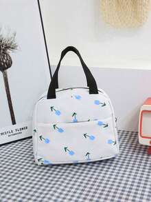 Versatile Fashionable Women's Ditsy Floral Double Backpack Set Student School Bag - Multicolor - View 8