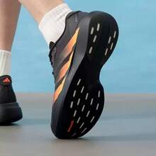 Adidas New Men's Adizero Cushioned Racing Casual Sports Running Shoes - Black/Orange - View 5