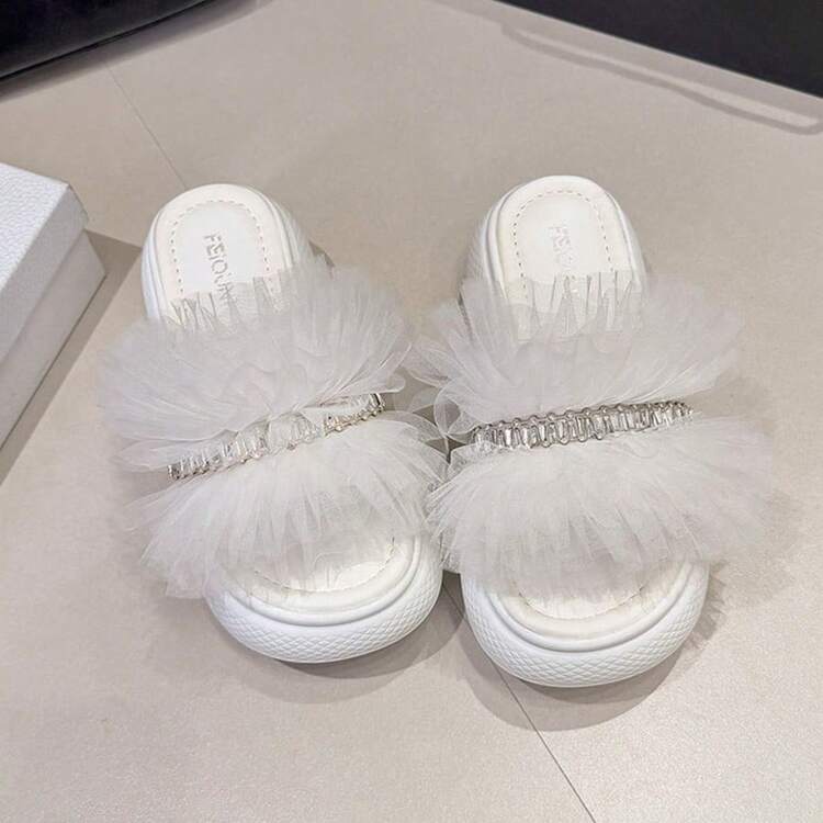 Women Platforms & Wedge Sandals - 白色 - 查看 4