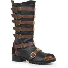 Ellie Shoes Men's 158-Punk Combat Boot - Brown - View 1