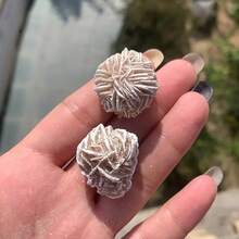 1/2/3/5pcs Natural Desert White Rose Raw Stone, Gypsum Type Natural Raw Stone, DIY Jewelry, Indoor Decor Stone, Aromatherapy Diffuser Stone Crystal, Premium Jewelry Decoration Sample, Bring Good Luck, Meditation Chakra Yoga Crystal, Best Holiday Gift - Natural Desert White Rose Gemstone - View 9