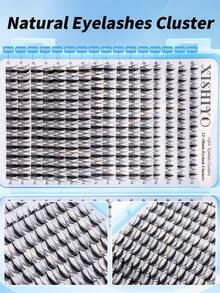 384pcs Cartoon Style Individual Eyelash Extension Kit, 12-18mm C Curl, Anime Style Thin Spiky Cluster Lashes, Includes Adhesive, Sealer And Remover, DIY Eyelash Extension Kit For Beginners, Cartoon Style False Eyelash Set, Spiky False Eyelash Extension Kit, Anime Style Individual False Eyelashes, Voluminous And Curly Effect, DIY Home Eyelash Set, Cluster False Eyelash Set, Includes Adhesive, Waterproof Glue And Tweezers - Multicolor - View 8
