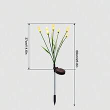 1/2pcs Solar Powered Reed Garden Lights, LED Garden Lights, Decoration, Pond Landscape Lighting - Multicolor - View 11