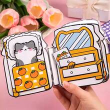 Capybara Quiet Book, Capybara School Learning DIY Handmade Material Kit, Children's Self-Made Toy Book - Multicolor - View 9