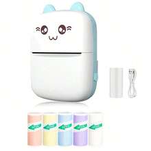 Portable Wireless Mini Printer Set - Thermal Label Printer, 203dpi, USB/Battery Powered, Perfect For Notes, Diaries, Work Receipts And DIY Crafts, Ideal Gift Set - 多色 - 查看 14