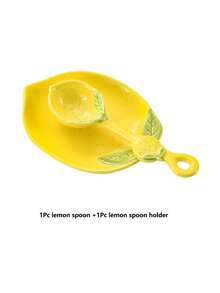 Lemon Ceramic Spoon Holder, Large Spoon Storage Rack, Suitable For Stove, Elegant Cooking Utensil Rack, Heat-Resistant Tableware Rack, Can Be Placed On Countertop, Dishwasher , Wedding, Housewarming Gift - Multicolor - View 16