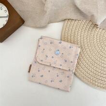 1 pieza Monedero con estampado floral, Organizador de cables de auriculares, Tarjetero, Bolsa para llaves, Bolsa de almacenamiento miscelánea, Organizador portátil de artículos diversos, Bolsa de almacenamiento para lápiz labial, Bolsa de almacenamiento para auriculares Bluetooth, Bolsa de maquillaje para mujer, Bolsa de almacenamiento para toallas sanitarias, Caja organizadora de joyas, Bolsa de maquillaje pequeña, Bolsa de viaje, Bolsa de playa, Bolso de mano de playa, Caja organizadora de cosméticos, Bolsa pequeña para mujer, Artículo esencial para vacaciones, Artículo esencial para playa, Artículo esencial para crucero, Artículo esencial para viaje - Multicolor - Ver 12