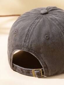 3pcs Unisex Solid Color Outdoor Casual Fashion Adjustable Washed Baseball Caps - 3pcs Coffee Color - View 3