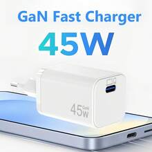 USB C 45W Fast Charger, GaN PD3.0 Portable USB C Plug Type C Charger, Compact Fast Charging, Suitable For Smartphones, Tablets, Laptops, Wall Charger - EU C Type Plug(220-240V) - View 8