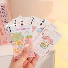 Sanrio角色撲克牌，Hello Kitty/My Melody/Kuromi/Cinnamoroll卡通卡片，可愛動漫卡片組，適合家庭遊戲之夜與派對 - 多款 - 查看 12