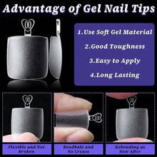 320 Uas Postizas De Gel Suave Transparentes Para Los Pies, Cortas Y Cuadradas, 16 Tamaos, Para Extensiones De Uas De Gel O Acrlico. - Por supuesto - Ver 5