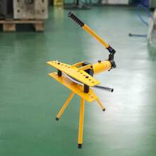 SENDERPICK Manual Tube Bender Manual Hydraulic Pipe Bender Manual Pipe Bender Set - Amarillo y negro - Ver 7