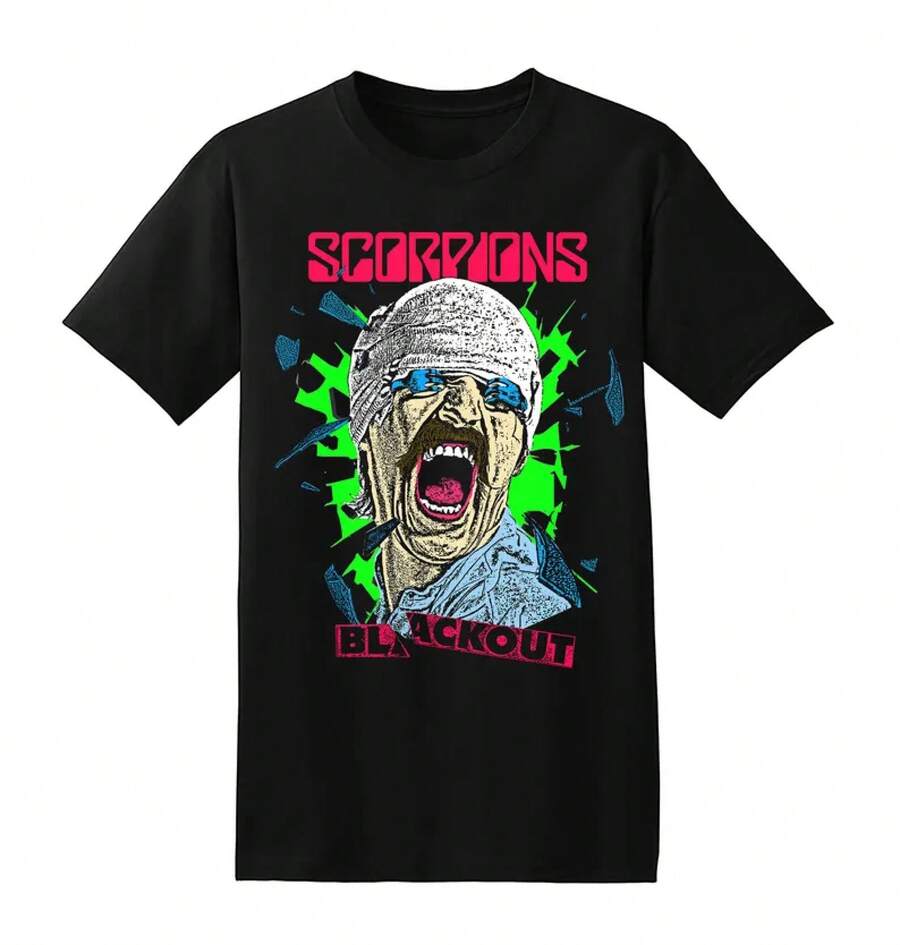 SCORPIONS "Blackout" T-Shirt
Summer T-Shirts, Y2K Style, Free Shipping From Local Warehouse. - 黑色 - 查看 1