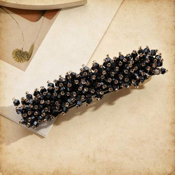 A Handmade, Colorful, Beaded Crystal Hairpin – An Elegant, Everyday Hair Accessory.