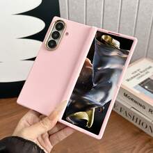1pc Solid Color Popular Business Lightweight Shockproof Anti-Slip Smart Phone Case Fashionable Phone Cover Foldable Phone Case Protective Cover Foldable Phone Case Compatible With Galaxy Z Fold7 Galaxy Z Fold6 Galaxy Z Fold5 Galaxy Z Fold4 Can Be Used As Birthday Gift Graduation Gift Back To School Gift - Multicolor - View 16