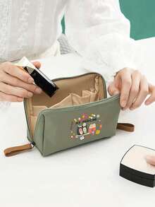1pc Portable Pill Bag, Compact Pill Box And First Aid Kit, Pill Pattern Themed Makeup Bag, Convenient For Travel, Suitable For Daily/Outdoor/Travel Medication, Essential For Health-Conscious And Frequent Travelers, Must-Have Medical Accessory, Cute Cartoon Pill Bag, Multifunctional Fabric Pill Pouch, Portable Medical First Aid Kit - Multicolor - View 6