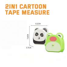 Children's Cartoon Tape Measure Alarm Clock 2-In-1 Educational Toy, Portable Multi-Function Soft Ruler Timer Teaching Aid, Parent-Child Interactive Fun Educational Early Learning Game, Suitable For Boys And Girls 3 Years Old And Above Birthday Gift, Christmas Gift - Multicolor - View 9