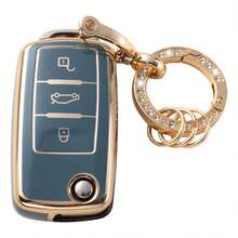 For Keypack With Keychain Set For VW Key Protection Cover For Bora For Sagitar For Lavida For Touran For Jetta For POLO TPU CAR Key Case With Keychain - Horseshoe Buckle 5 - View 13