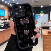 Funda para teléfono con diseños inspirados en , compatible con fundas para Samsung, Apple, VIVO, OPPO, , ,  y Honor. Fabricada en TPU, protege eficazmente tu teléfono contra golpes y caídas. - Negro - Ver 3