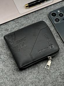 HOVI'S Fashionable Unisex Business Classic Large Capacity Leather Wallet, Stylish Short Wallet, Elevate Your Taste - Black - View 4