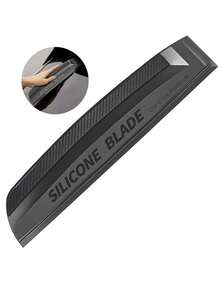 Cây gạt nước ô tô bằng silicone mềm, gạt nước linh hoạt cho kính cửa sổ, dụng cụ làm sạch kính và kính chắn gió không gây trầy xước, phù hợp để rửa và làm khô xe ô tô - Loại A - Xem 5