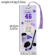 Off Campus Ice Hockey Romantic Story Acrylic Bookmark, Printed With Characters From The Novel "Briar University", Suitable For Ice Hockey Romance Readers, Sports Novel Enthusiasts, BookTok Girls, Ice Hockey Love Stories, Book Lover Gift - Multicolor - View 13