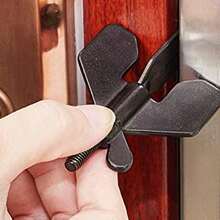 Heavy Duty Portable Door Security Stopper, Easy Install Anti-Break Door Lock Blocker, Child Safety & Self Defense Door Stop For Home, Apartment, Hotel & Travel, Black Compact Stylish Design, Sturdy Durable Structure For Household Safety Protection - Multicolor - View 5