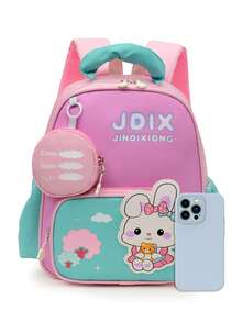 Unisex New Rabbit Backpack, Lightweight And Comfortable, Suitable For Casual Travel And School Use - Green - View 3