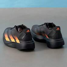 Adidas New Men's Adizero Cushioned Racing Casual Sports Running Shoes - Black/Orange - View 4