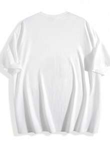 100% Cotton T-Shirt Soft Breathable Crew Neck Casual Everyday Basic Tee - White - View 2
