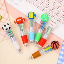 6pcs Cute Cartoon 4 Color Retractable Ballpoint Pen Mini Kawaii Design 4 In 1 Multicolor Smooth Writing Oil Pen For Teens Gift Reward Back To School Supplies School Prize Student Learning Stationery - Kuwa Four-color Pen - View 8