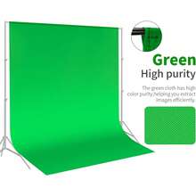 FCV 5 X 6.5ft / 1.5 X 2.0m PRO Photography Studio Foldable Backdrop, Suitable For Photography, Video And TV (Background Only) - Green - Green - View 5