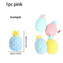 1pc Squishy Pineapple Stress Ball, Creative Fruit Squeeze Ball, Small & Large Size Pineapple Squish Toy, Prank Stress Relief, Adult Sensory Toy - Multicolor - View 15
