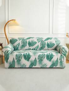 1pc Full Sofa Cover, Without Pillowcase, Modern Polyester Fabric, Machine Washable, All-Season - Green - View 8