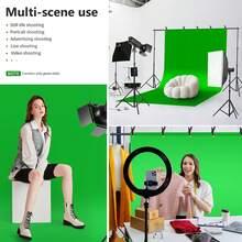 FCV 5 X 6.5ft / 1.5 X 2.0m PRO Photography Studio Foldable Backdrop, Suitable For Photography, Video And TV (Background Only) - Green - Green - View 2