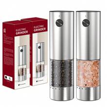 CLITON Premium Electric Salt Pepper Grinder Kitchen Cooking Tool, Perfect Holiday Gift, Aluminum & Stainless Steel Two Materials, 3 Sets Single/Double/Storage Base, External Adjustable Grind Size, Type-C Rechargeable, LED Light Lights Up When Grinding - Multicolor - View 14