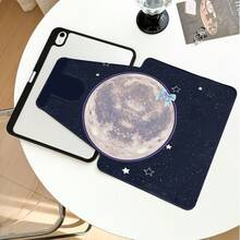 1件翻蓋式桌面保護殼，附筆槽，星球、星星與藍色蝴蝶結圖案，360度旋轉支架，內建筆槽，相容於 Honor 8/9/10, Honor X8/X8A/X9/X8Pro/X9Pro/X9A/V8 Pro/GT 11.5inch, Matepad Pro/Matepad SE 11/Matepad 11, Apple 10th Gen/ 11 2025 (A16), A9/A9+/A11/S11/S10 FE+ 及其他熱門機型 - 款式4 - 查看 2
