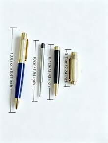 [Customized Product]1 Pen + 3 Refills + 1 Gift Box, Premium Stationery Gift: Customized Low-Key Luxury Metal Ballpoint Pen, Personalized Engraving, Smooth Writing, Office Essential - Sets - View 7