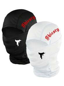 1 buah/2 buah Balaclava Unisex Bermotif, Bernapas, Berkerudung, Masker Pelindung Matahari Penyerap Keringat untuk Olahraga, Cocok untuk Aktivitas Sehari-hari, Bersepeda, Mendaki, Panjat Tebing, Olahraga, dll. - M - View 3