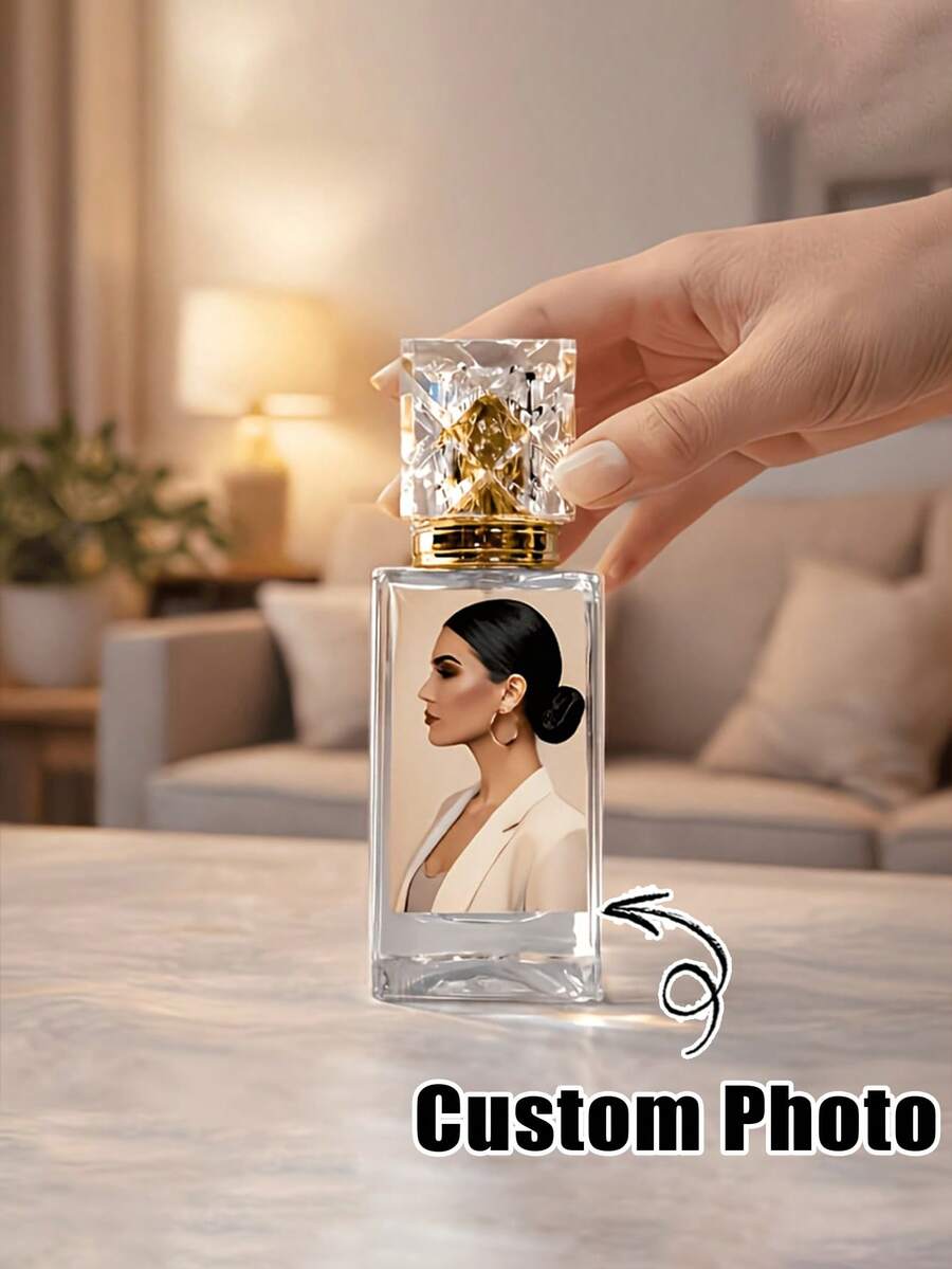 1pc Customizable Perfume Travel Bottle - Reusable Spray Bottle, Suitable For Personalized Patterns And Photos; Ideal Gift For Family And Friends, Perfect For Birthday Or Christmas - Multicolor - View 1